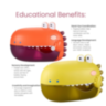 Jucărie de Baie cu Bule și Muzică – Dinozaur Interactiv (culoare aleatorie)