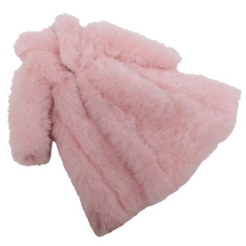 1buc. Păpușă Fashion Dolls cu Haină de Blană Pufoasă (culoare aleatorie)