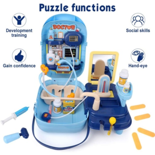 Set Doctor pentru Copii cu Valiză și Accesorii