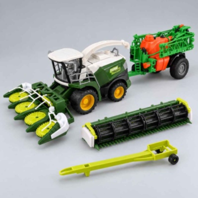 Combină agricolă cu remorcă și două capete interschimbabile | image