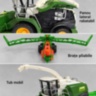 Combină agricolă cu remorcă și două capete interschimbabile
