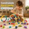 Set Magnetic Flexibil pentru Construcții Creative 85 Piese