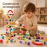 Set Magnetic Flexibil pentru Construcții Creative 85 Piese