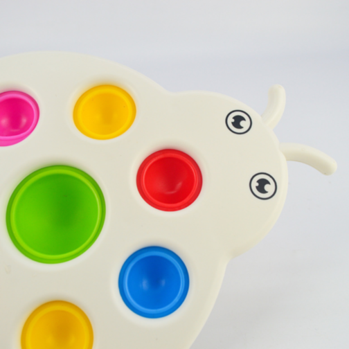 Jucărie Tip Pop It pentru Bebeluși - Buburuză cu Bule Colorate