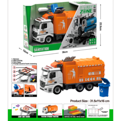 Camion Gunoi Copii cu Lumini și Sunete | image