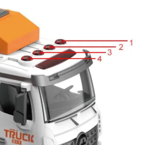 Camion Gunoi Copii cu Lumini și Sunete