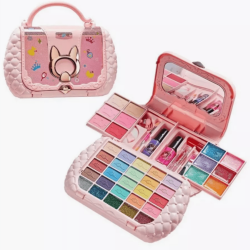 Set Machiaj Copii în Gentuță Roz cu Oglindă Set Machiaj Copii în Gentuță Roz cu Oglindă