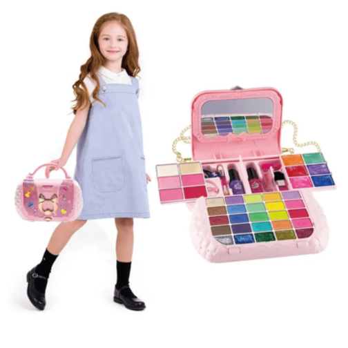 Set Machiaj Copii în Gentuță Roz cu Oglindă Set Machiaj Copii în Gentuță Roz cu Oglindă