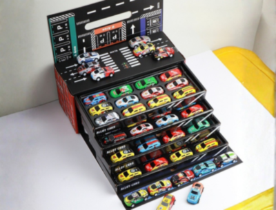 Set 48 Mașinuțe Metalice în Cutie Container Cadou | image