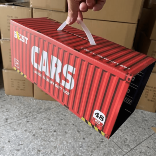 Set 48 Mașinuțe Metalice în Cutie Container Cadou Set 48 Mașinuțe Metalice în Cutie Container Cadou