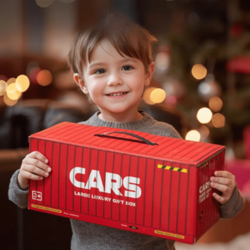 Set 48 Mașinuțe Metalice în Cutie Container Cadou Set 48 Mașinuțe Metalice în Cutie Container Cadou