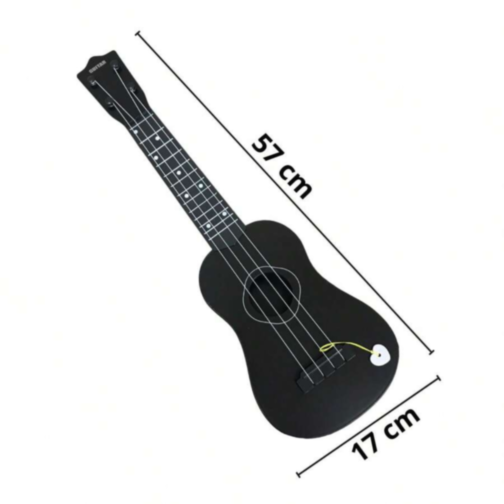 Chitară de Jucărie pentru Copii – 57 cm, cu Pană și Corzi Realiste (culoare aleatorie) 