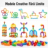Set Construcție Montessori cu Tuburi Flexibile și Conectori