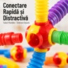 Set Construcție Montessori cu Tuburi Flexibile și Conectori