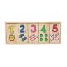 Puzzle de Asociere de Lemn, cu Cifre de la 1 la 10