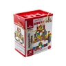 Set de Construcție  Orășelul din Lemn  cu 100 Blocuri Colorate