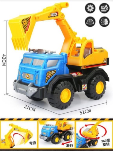 Mega Camion cu Excavator, 51cm