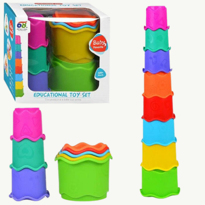 Set de Pahare Stivuibile Educaționale - Baby Favorite | image