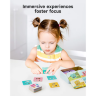 Set Cuburi Logice din Lemn cu Expresii Amuzante