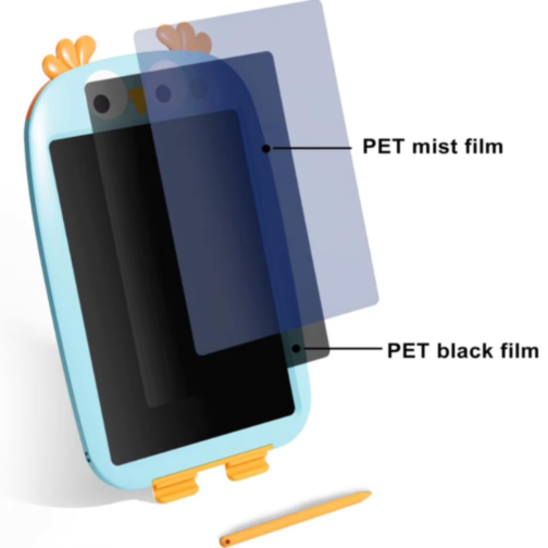 Tablă de desen LCD pentru copii - cu ștergere pe buton