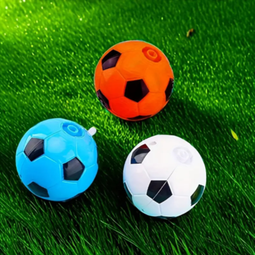 1buc. Giroscop Interactiv cu Formă de Minge de Fotbal, Lumină și Muzică (culoare aleatorie)