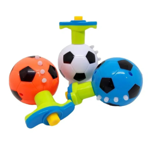 1buc. Giroscop Interactiv cu Formă de Minge de Fotbal, Lumină și Muzică (culoare aleatorie)