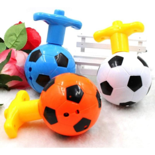 1buc. Giroscop Interactiv cu Formă de Minge de Fotbal, Lumină și Muzică (culoare aleatorie)
