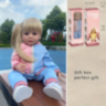 Păpușă Reborn cu Trening Roz-Albastru – 55 cm