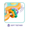 Spinner Interactiv Elefănțel cu Ventuză și Jucării