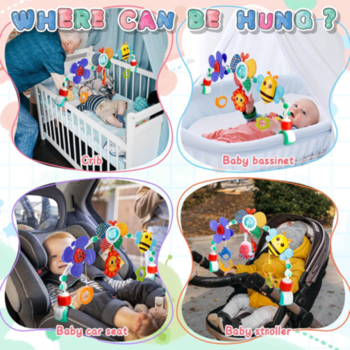 Bară interactivă multifuncțională pentru bebeluși. 