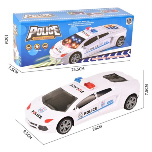 Mașinuță de Poliție cu Lumini, Sunete și Transformare Robot  
