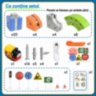 Set magnetic de construcție cu trenuleț electric reîncărcabil