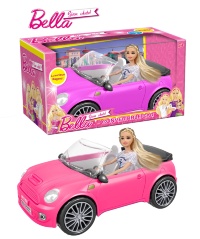 Barbie cu Mașina Decapotabilă Roz 