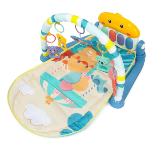 Centru de Joacă 2-în-1 pentru Bebeluși | Leagăn și Saltea cu Pian