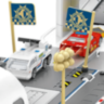 Aeronavă de Poliție cu Funcții de Pista și Vehicule – Jucărie Interactivă pentru Copii 