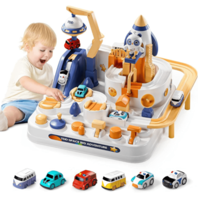 Set De Joacă Space Adventure Cu Mașinuțe Și Rachetă | image