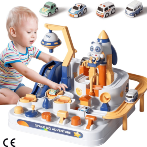 Set De Joacă Space Adventure Cu Mașinuțe Și Rachetă