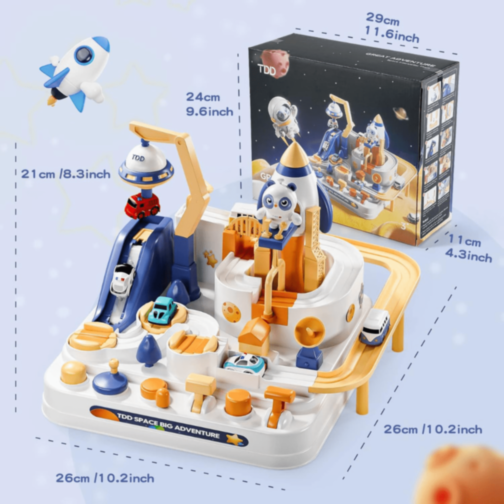 Set De Joacă Space Adventure Cu Mașinuțe Și Rachetă