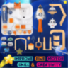Set De Joacă Space Adventure Cu Mașinuțe Și Rachetă