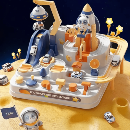 Set De Joacă Space Adventure Cu Mașinuțe Și Rachetă