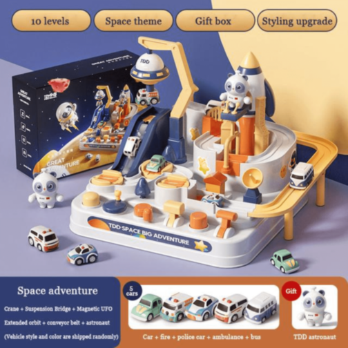Set De Joacă Space Adventure Cu Mașinuțe Și Rachetă