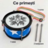 Tobă muzicală copii cu 2 bețișoare și curea
