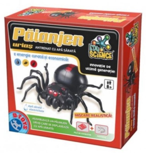 Păianjen Uriaș antrenat cu apă sărată  joc EduScience