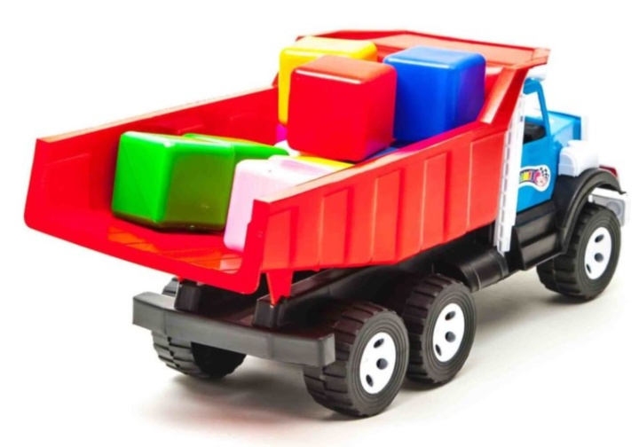 Camion Încărcat cu Cuburi, 52cm 