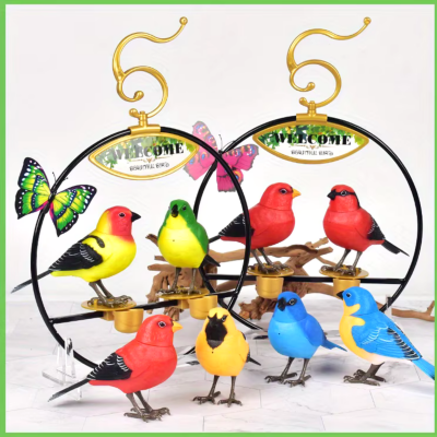 2 buc. Păsări Interactive cu Control Vocal și Lumini | image