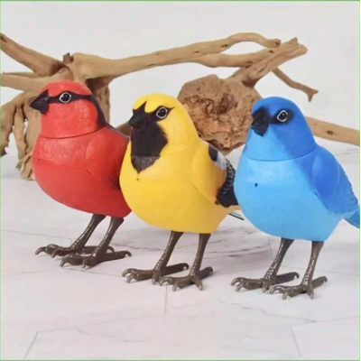 2 buc. Păsări Interactive cu Control Vocal și Lumini | image