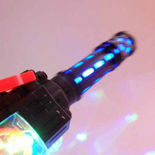 Mitralieră de Jucărie cu Lumină și Sunet – Distracție Strălucitoare pentru Copii