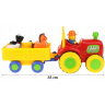 Tractor Interactiv cu Animale și Lumini - Jucărie Educativă pentru Copii