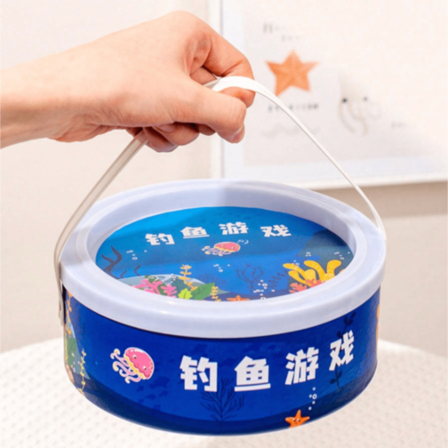 Set Pescuit Magnetic din Lemn pentru Copii