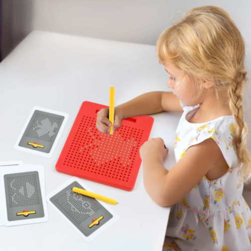 Tableta Magnetică cu Bile de Desen pentru Copii (culoare aleatorie) 